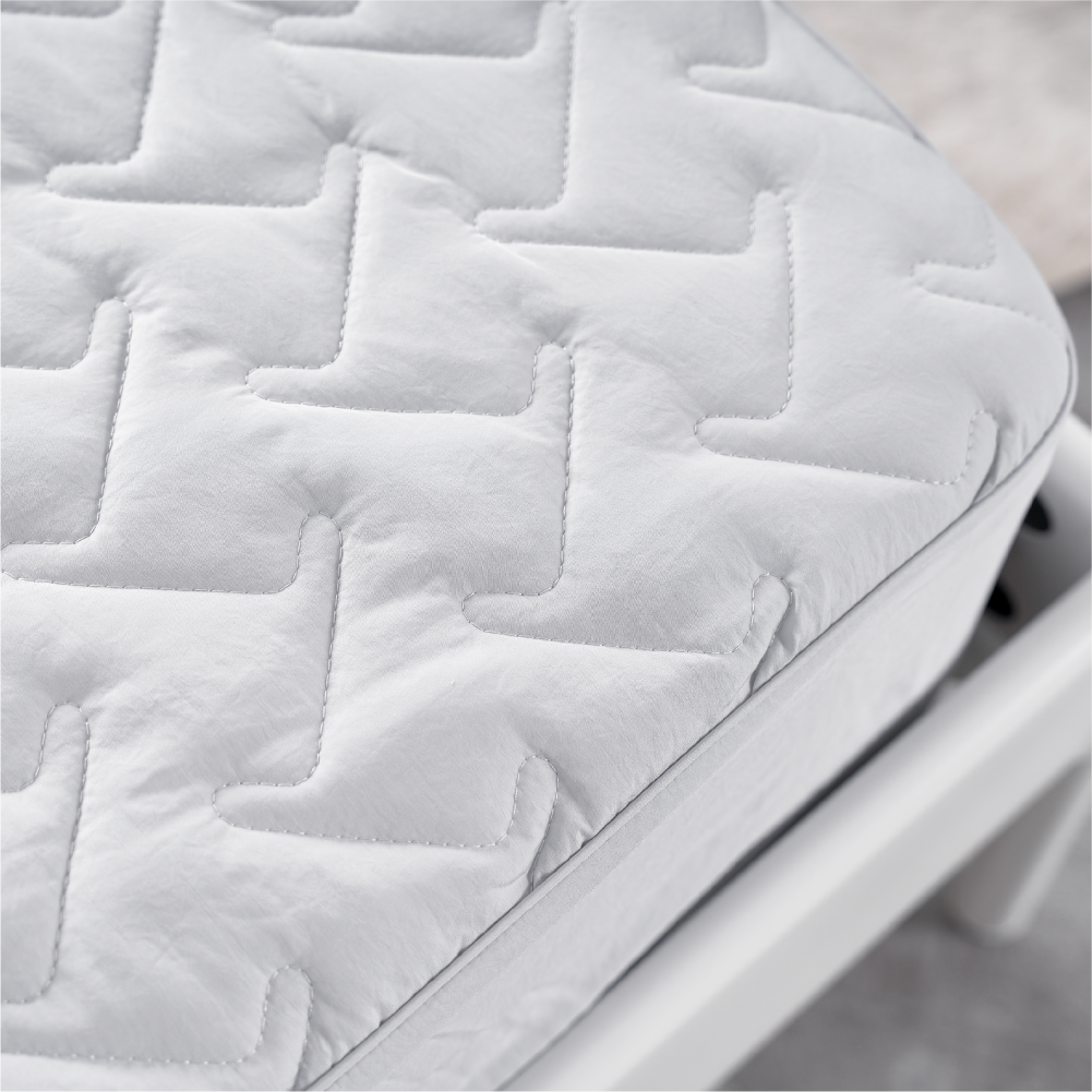 털안붙는 침대커버 강아지 고양이 누빔 매트리스커버 화이트 슈퍼싱글 SS