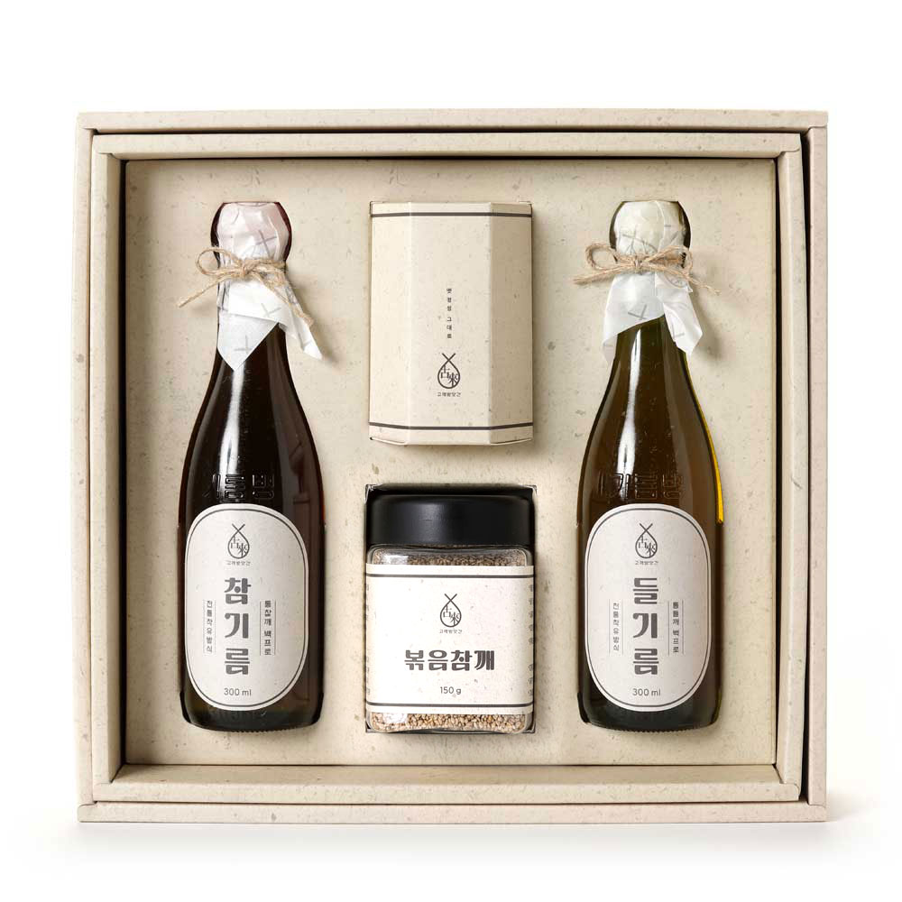 진품1호 참기름 들기름 볶음참깨 홀더 추석 선물세트 명절 행사 결혼 답례품