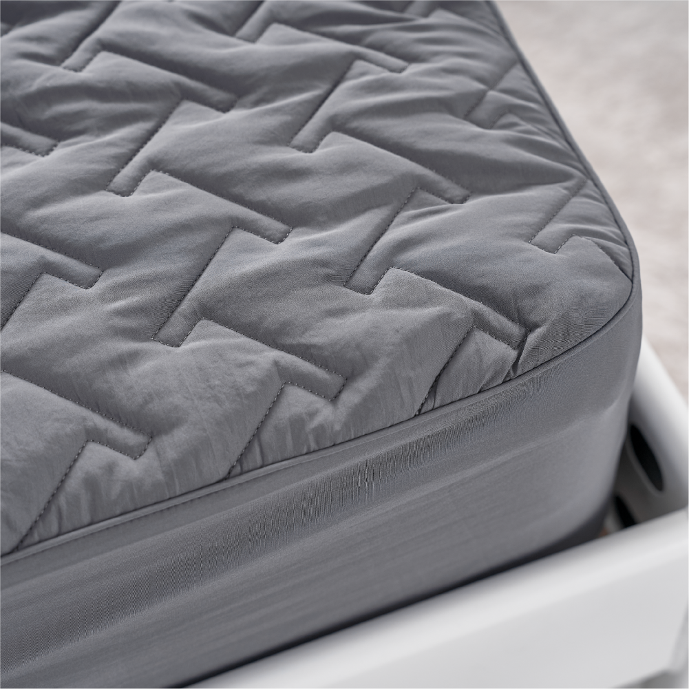 털안붙는 침대커버 강아지 고양이 누빔 매트리스커버 화이트 슈퍼싱글 SS