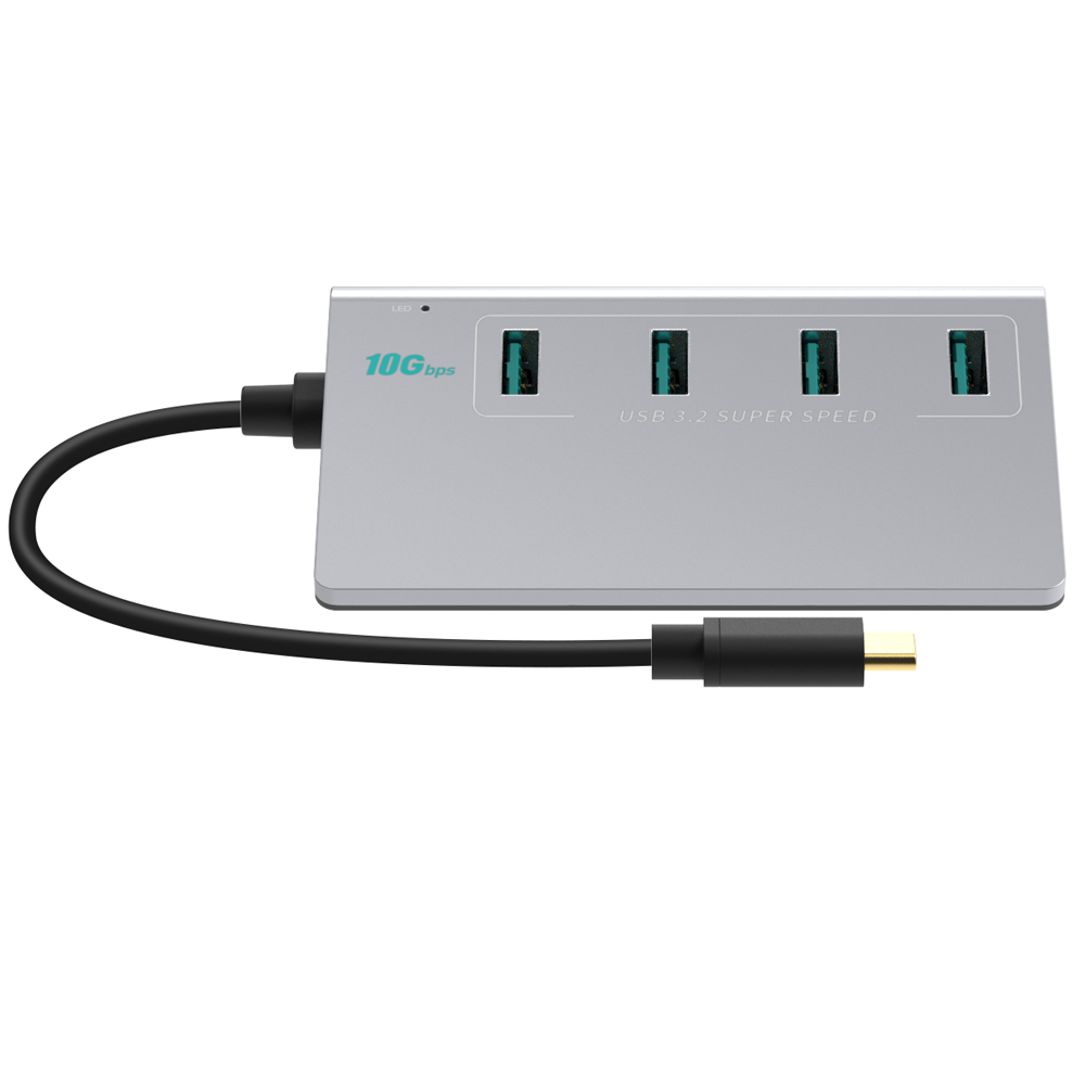 넥스트유 4포트 C타입 스탠드형 USB허브 고속충전 빠른전송 영상작업 USB 3.2