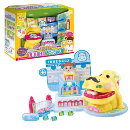 [주글로리(협력업체)]불빛보고 똑같은약처방 약국놀이장난감 의사 교구 IQ