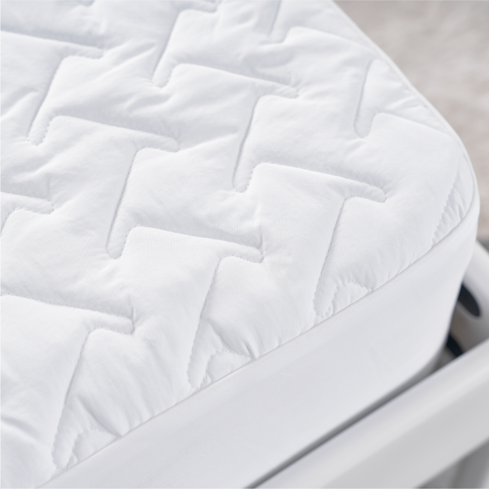 털안붙는 침대커버 강아지 고양이 누빔 매트리스커버 화이트 슈퍼싱글 SS