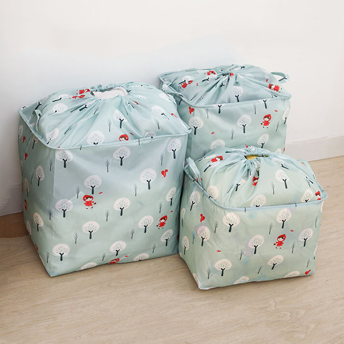 이불장정리 이불 보자기 파우치 토퍼 보관 팩 커버 겨울옷 패딩 기숙사 이불가방 3size