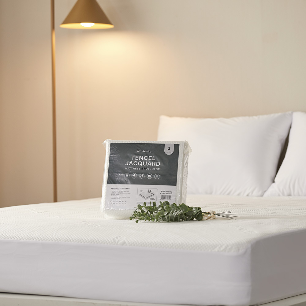 베네베딩 텐셀 자카드 삼중직 침대 매트리스 방수커버 SS