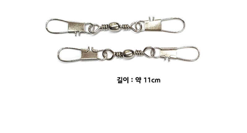 선상낚시 키우라 갈치 집어등 양핀 인터락 롤링 스위벨 스냅 벌크 도래 3호, 실버 - 상세 이미지 3