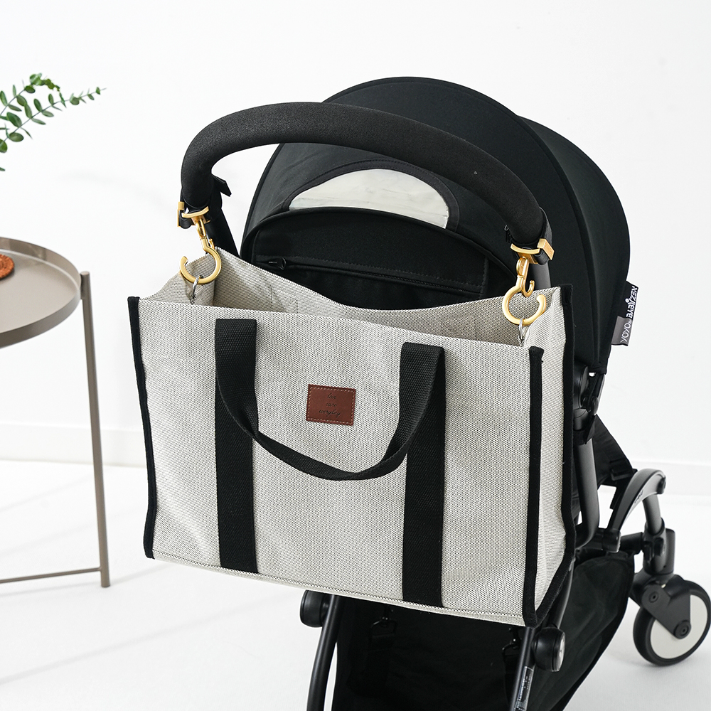 마롤로뜨 캔버스 기저귀가방 생활방수 이너백 포함 국민 숄더백 아기 데일리 M