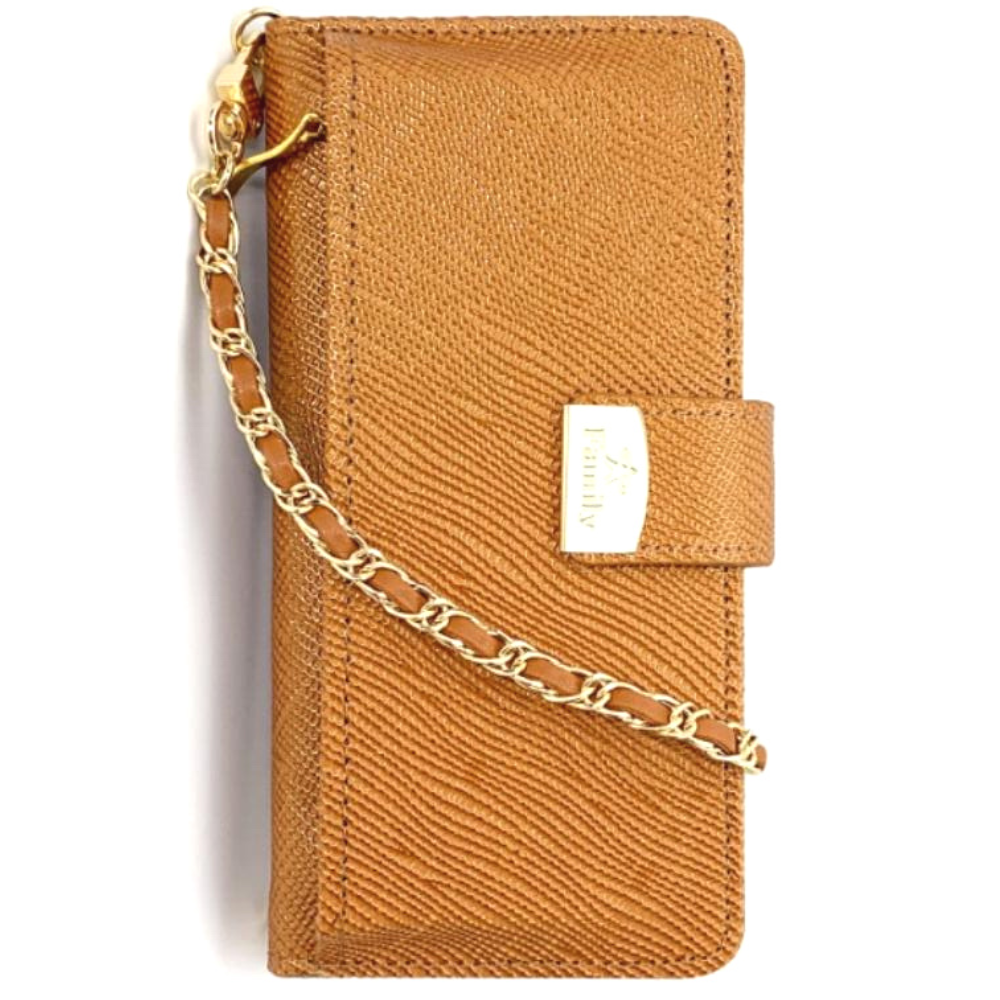 패투 천연 소가죽 지퍼형 지갑 다이어리 케이스 카멜, 갤럭시Z 폴드7