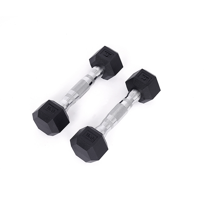 아이워너 PEV 육각 아령 1kg 2개입 덤벨 근력운동 - 상품 이미지