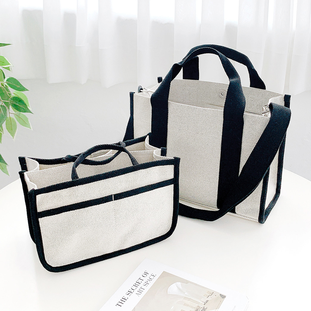 마롤로뜨 캔버스 기저귀가방 생활방수 이너백 포함 국민 숄더백 아기 데일리 M