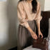 프리타 라운드 퍼프 실키 루즈핏 블라우스 3col 가을 봄 레이어드 벌룬... 착용 후기 | 사이즈/핏 총정리 썸네일