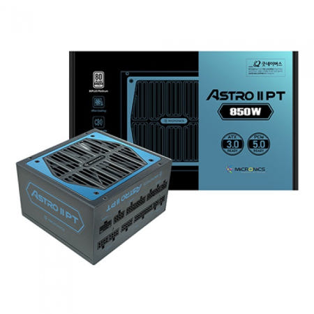 마이크로닉스 ASTRO II PT 850W 80PLUS PLATINUM 풀모듈러 ATX3.0 (PCIE5) PC파워