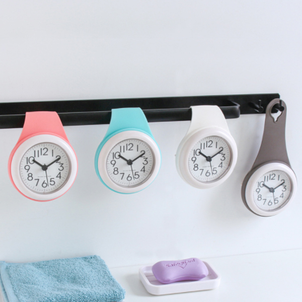 로에드 젤리 무소음 방수 욕실 주방 화장실 시계