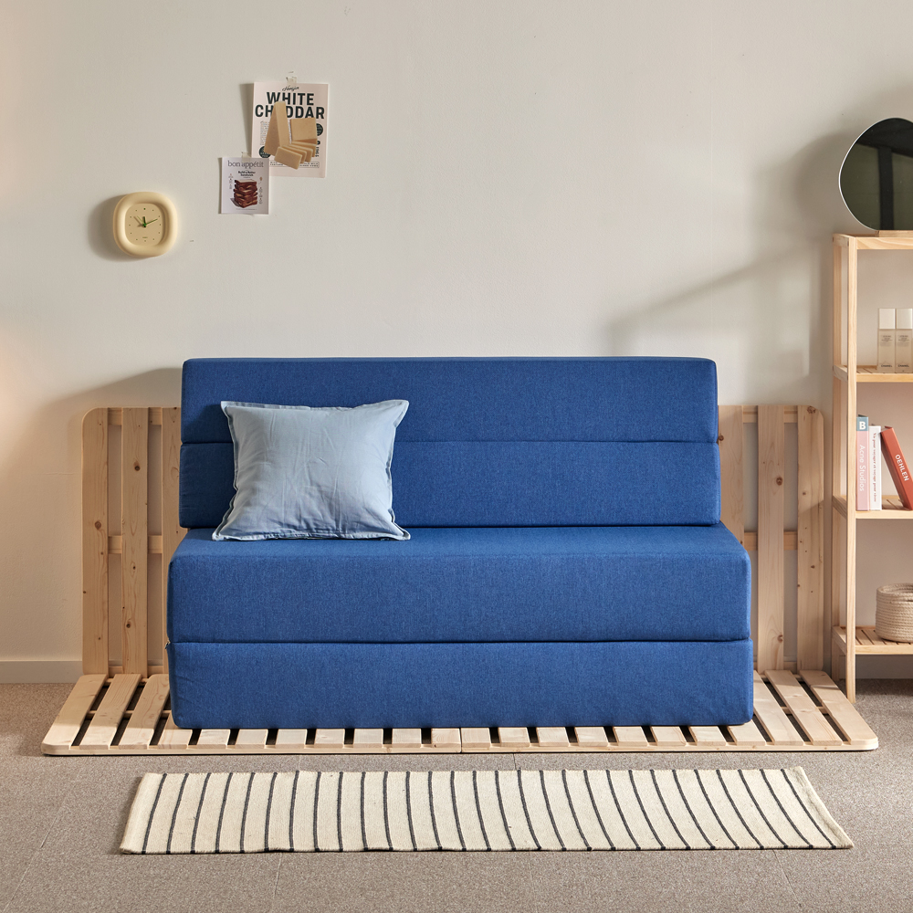 서광퍼니처 국내최초 엘르 3단 독립스프링 소파베드 접이식 침대 매트리스 슈퍼싱글 SS