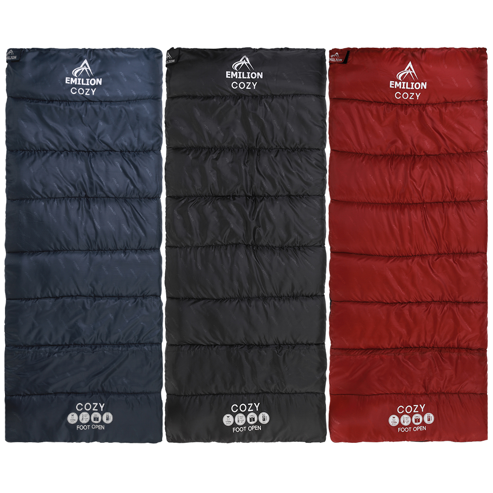 에밀리온 침낭 캠핑 차박 이불 코지 네이비