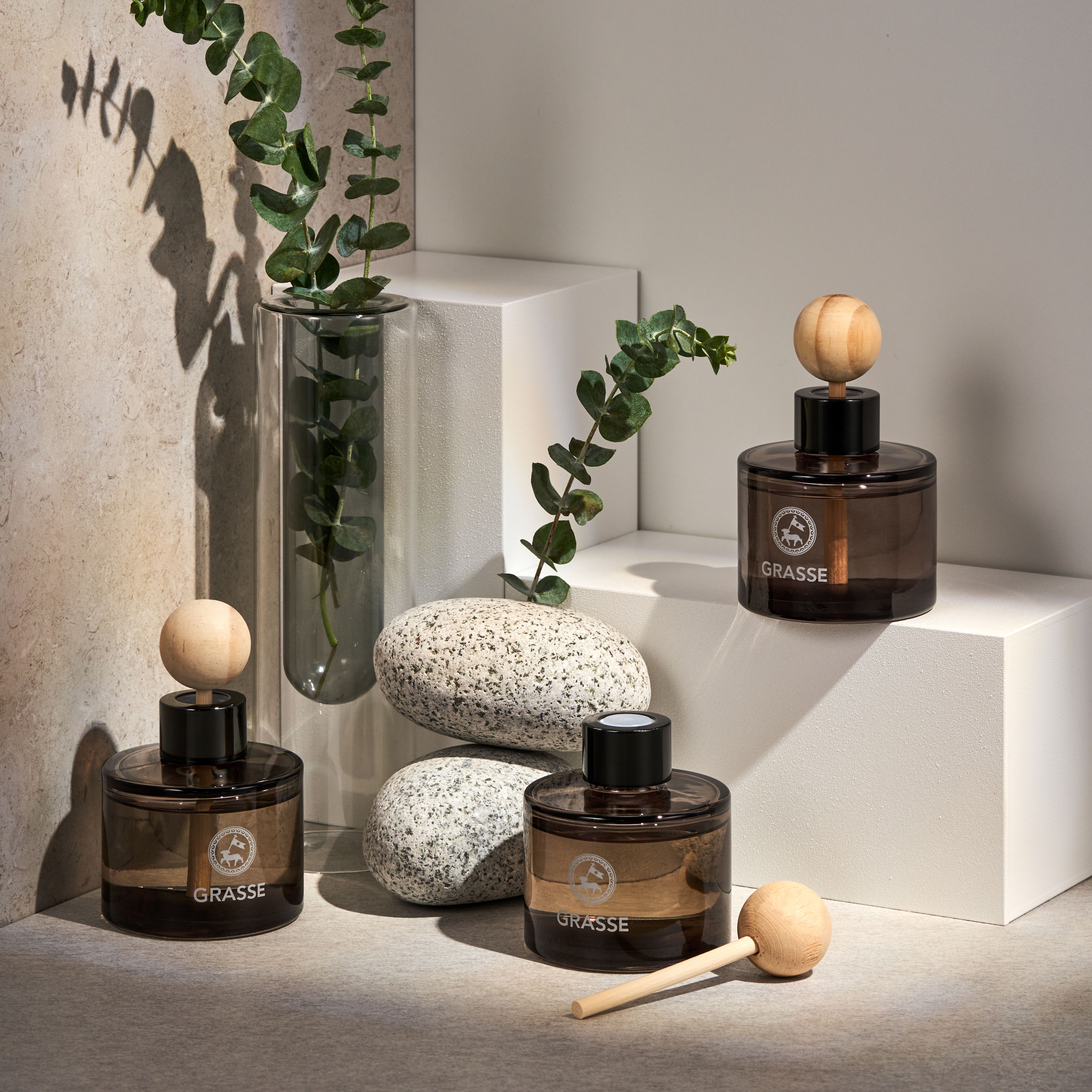 [1+1이벤트] 불스원 그라스 디퓨저 차량용 방향제 105ml 블랙베리&체리