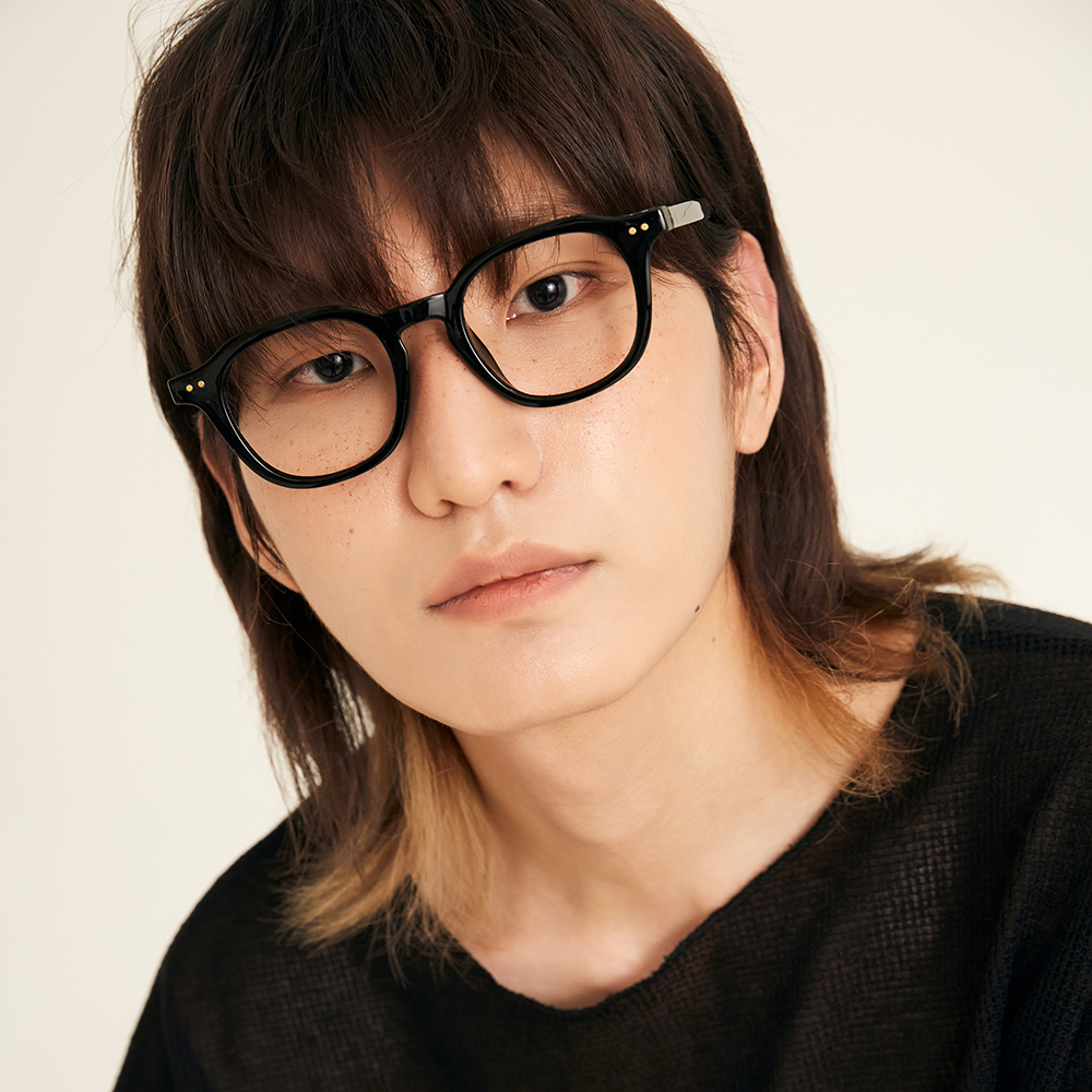 뿔테안경 오버사이즈 검정 안경테 투명 안경 남자 가벼운 - 상세 이미지 5
