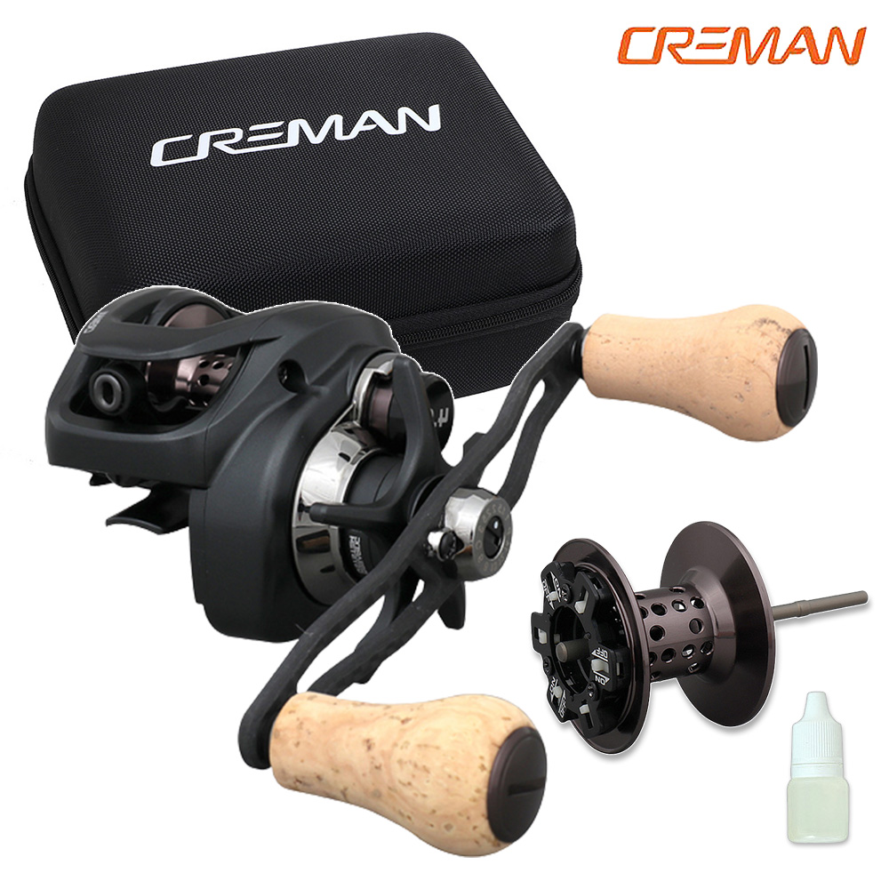 크레만 A7 에이세븐 쭈꾸미 베이트릴 초경량 릴 갑오징어 더블핸들 4.8 우핸들