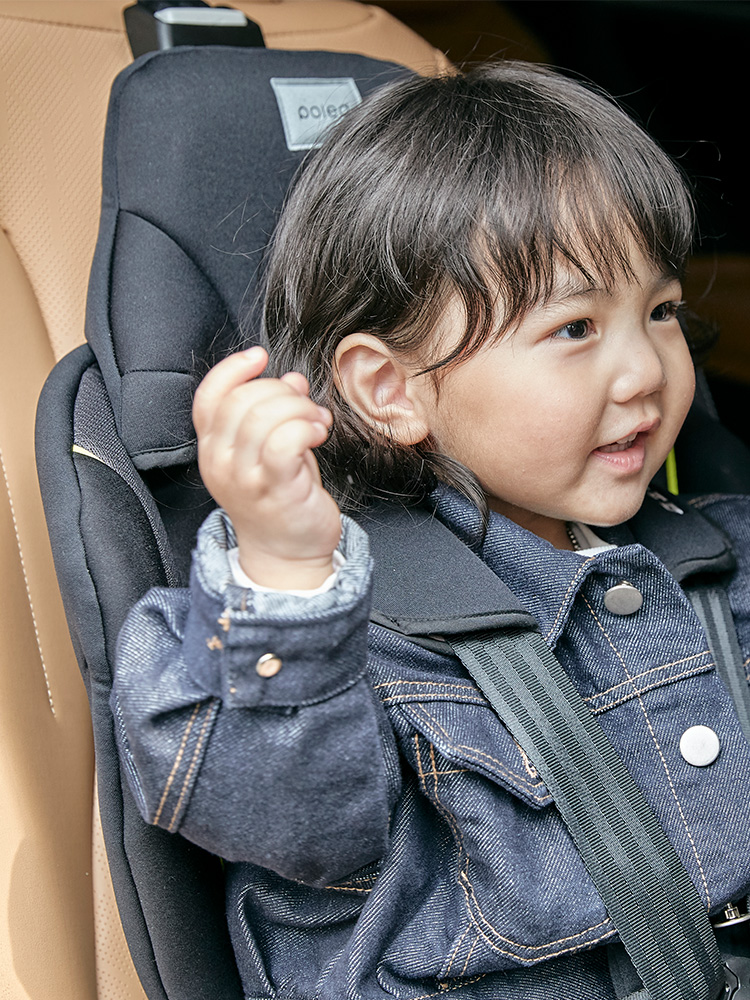 폴레드 레이서 휴대용 토들러 주니어 카시트 ISOFIX / 파우치+목베개