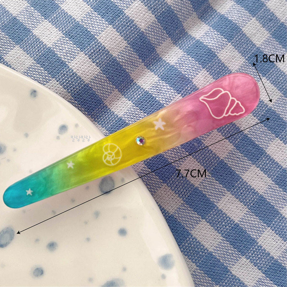 헤어집게핀 미용실핀 예쁜 그라데이션 앞머리고정핀 - 상세 이미지 5