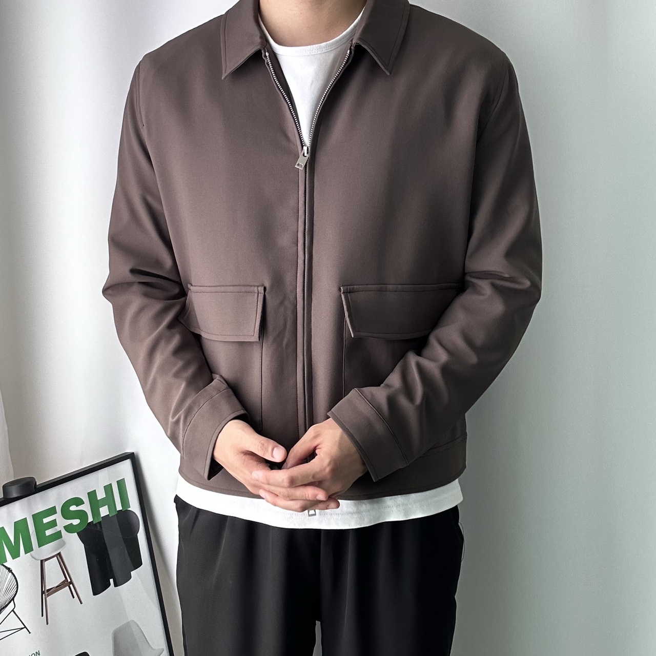 미니멀자켓 남자크롭자켓 남자가을아우터 이미지 4