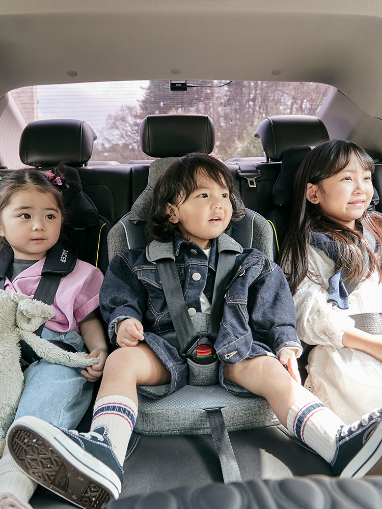 폴레드 레이서 휴대용 토들러 주니어 카시트 ISOFIX / 파우치+목베개