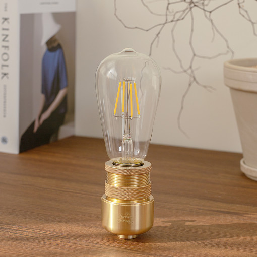 800도씨 루시올 캠핑 전구 랜턴 차박 전등 에디슨 램프 USB 충전식 조명 무드등 황동