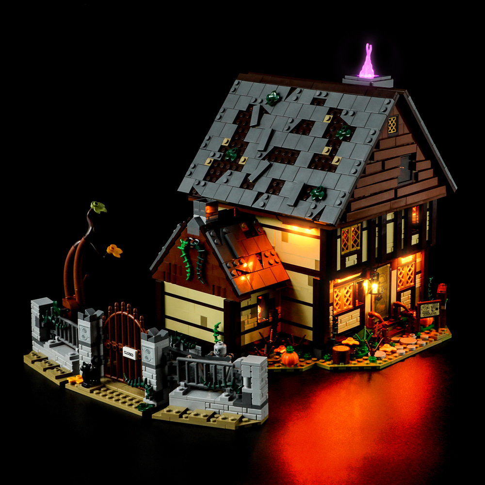 [국내당일발송]21341 디즈니 호커스 포커스 : 샌더슨 자매의 오두막 Lightailing LED KIT 조명 키트(블럭 미포함) : 어썸 몰