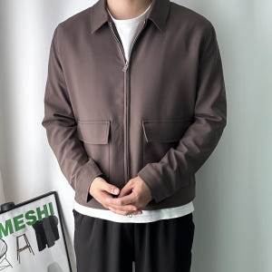 미니멀자켓 남자크롭자켓 남자가을아우터 착용 후기 | 사이즈/핏 총정리 - 상품 이미지 1