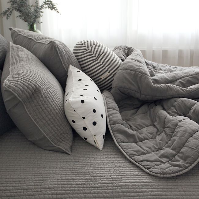 소프트 피그먼트 줄누빔 패드 아이방 순면 사계절패드