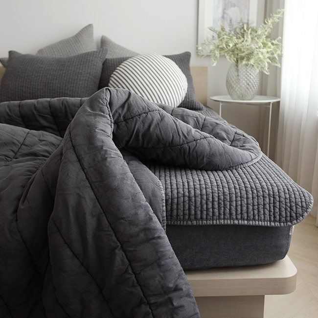 소프트 피그먼트 줄누빔 패드 아이방 순면 사계절패드