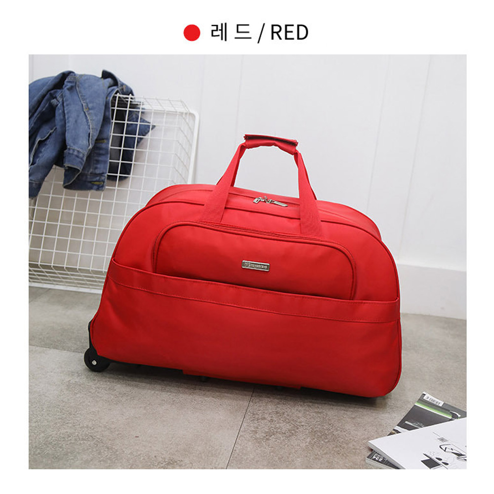 바퀴달린 캐리어 보스턴백 1박 2일 여행 캐리어 옷가방 짐가방 편리한 여행용 보스톤 가방 - 상세 이미지 2