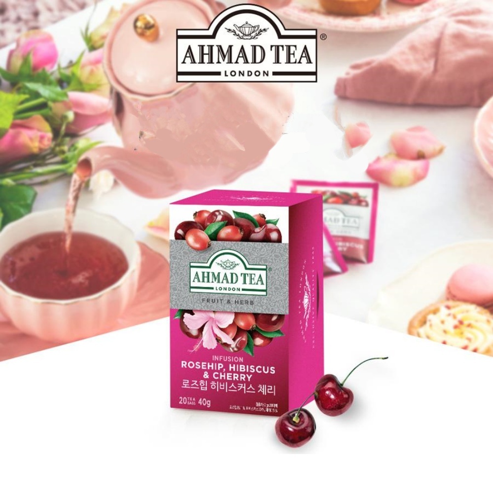 체리티 로즈힙 히비스커스 20티백 아마드 허브티 40g