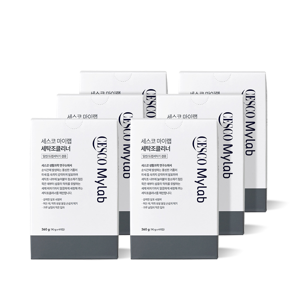 세스코 마이랩 세탁조 클리너 (90g x4개입) x6박스