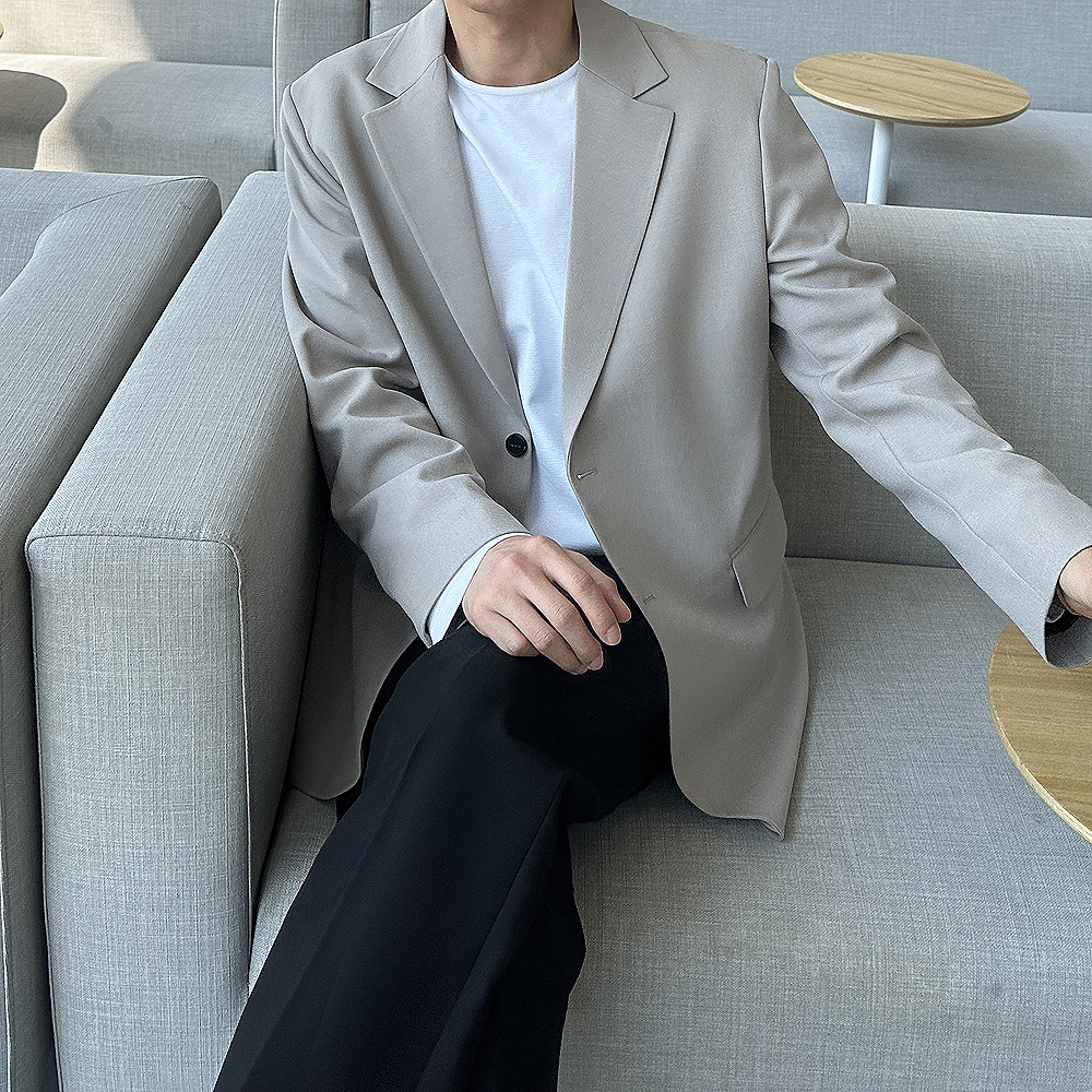 남자자켓 남성마이 오버핏 정장 남자블레이저 이미지 2