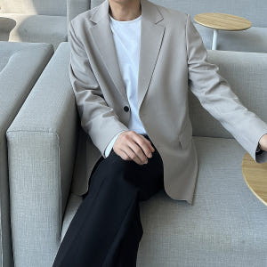 남자자켓 남성마이 오버핏 정장 남자블레이저 착용 후기 | 사이즈/핏 총정리 - 상품 이미지 2