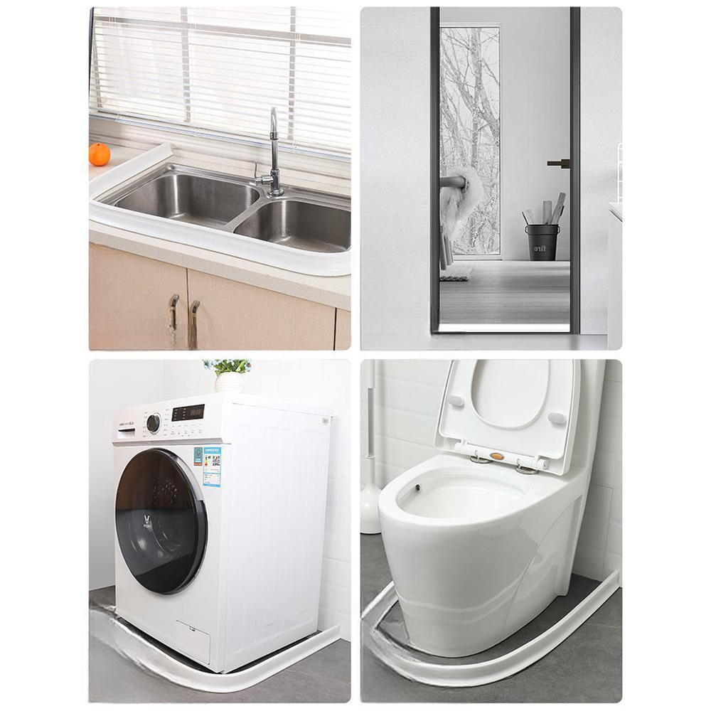 간편접착 실리콘 싱크대물막이 2M 싱크대 물받이가림막 물튀김방지