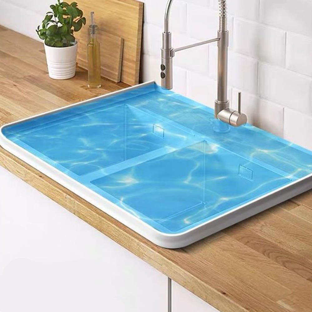 무타공마켓 실리콘 싱크대 물막이 설치 예시