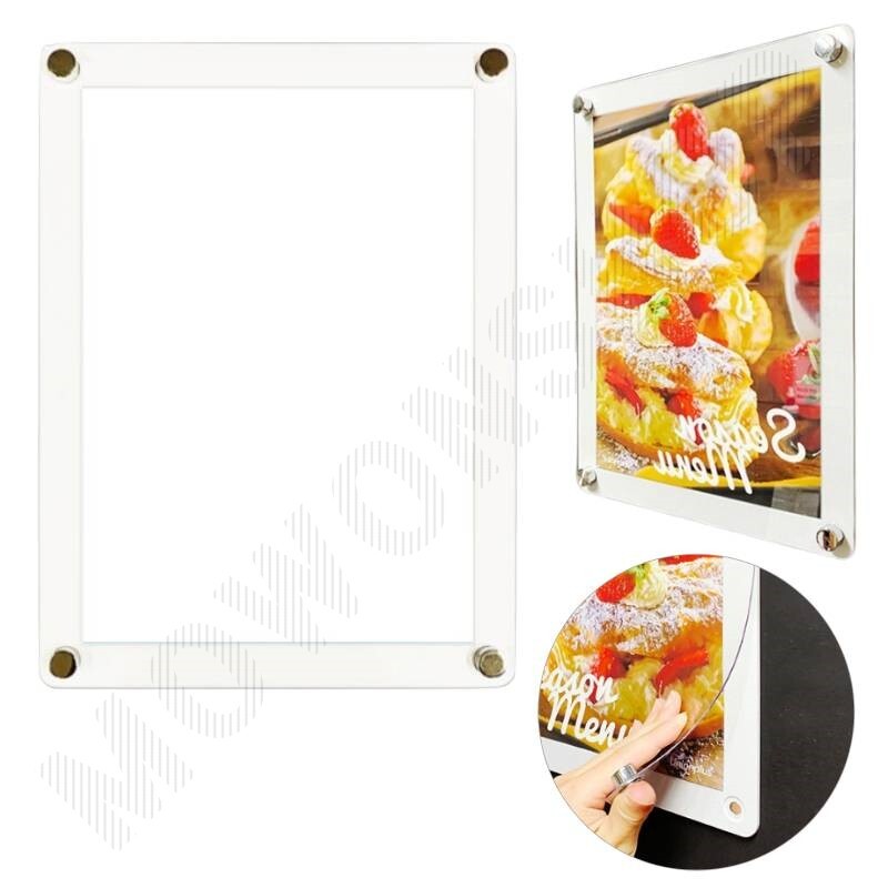 아크릴 다보액자 개폐형 A3 사이즈 자석 액자 WT 세로