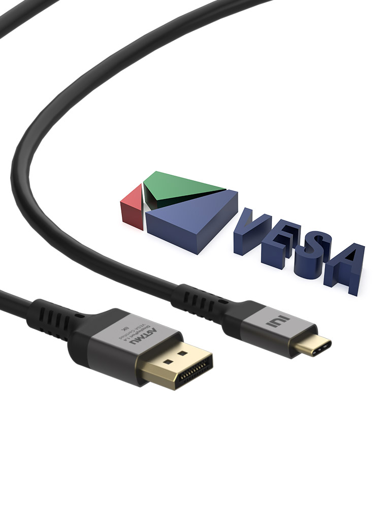VESA 인증 C타입 to DP 1.4 8K DisplayPort 케이블 1m