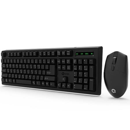 큐센 QSENN MK450 무선 키보드 마우스 세트 (블랙)