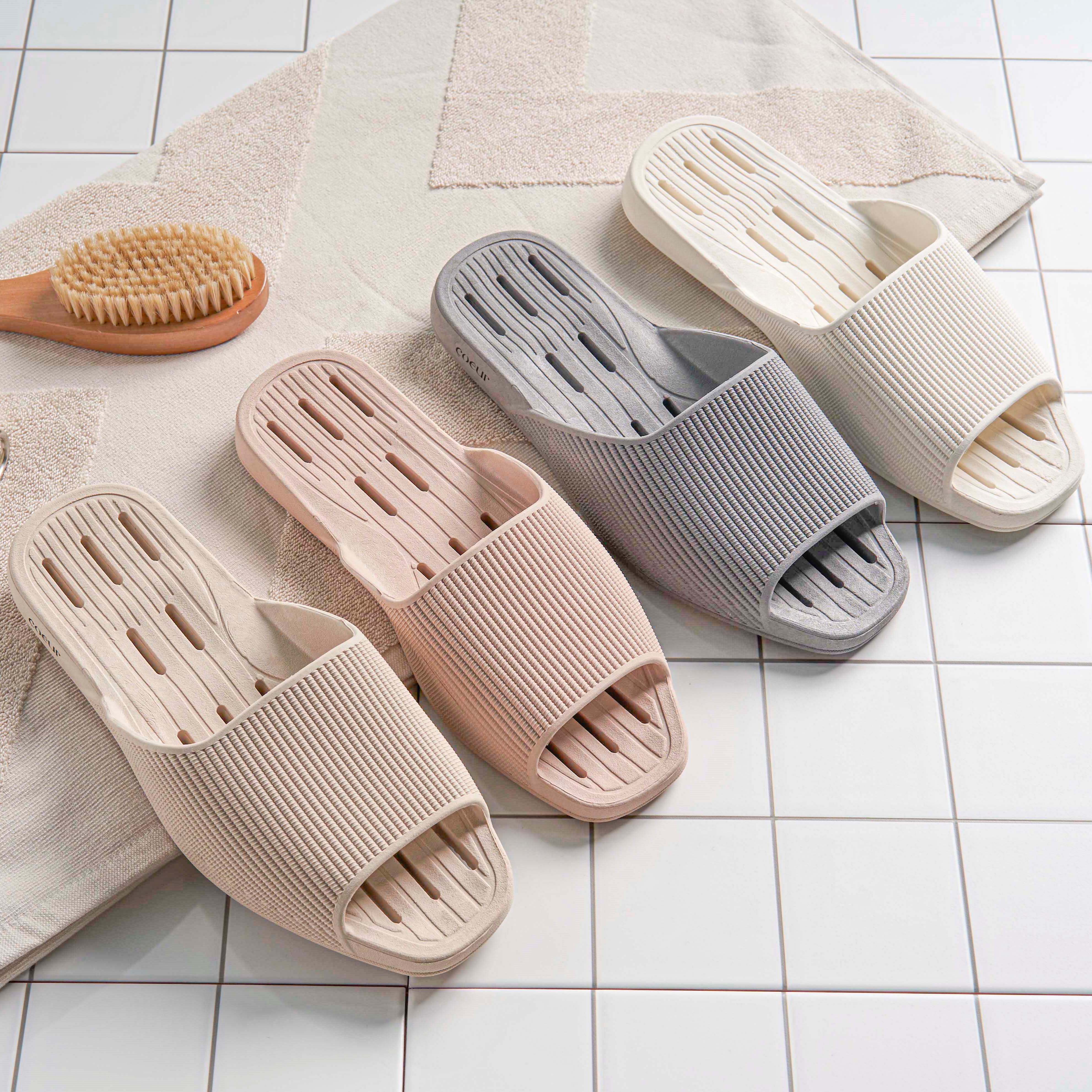 코에르 욕실화 미끄럼방지 슬리퍼 발등 낮은 안미끄러운 화장실 베란다 논슬립 목욕탕 실내화