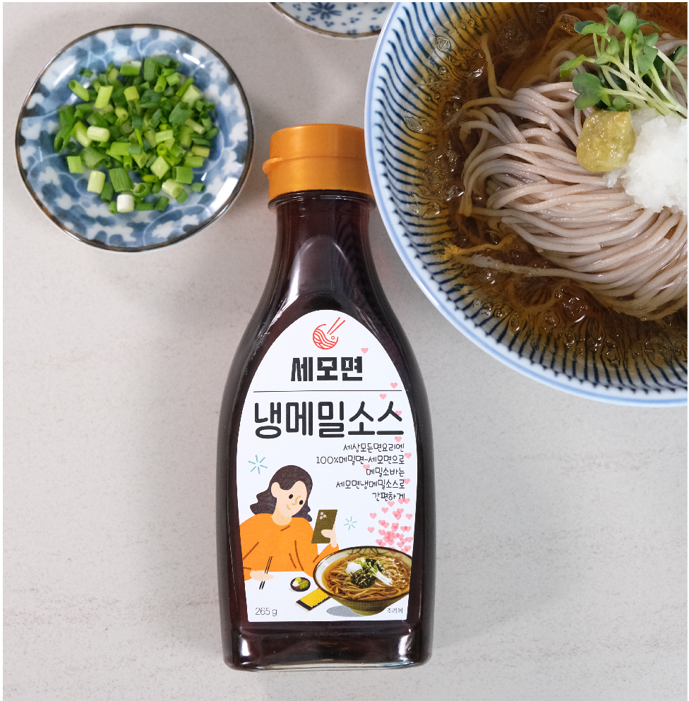 올리온 세모면 100%메밀면 냉메밀 소바 소스 265g, 1병 - 상세 이미지 2