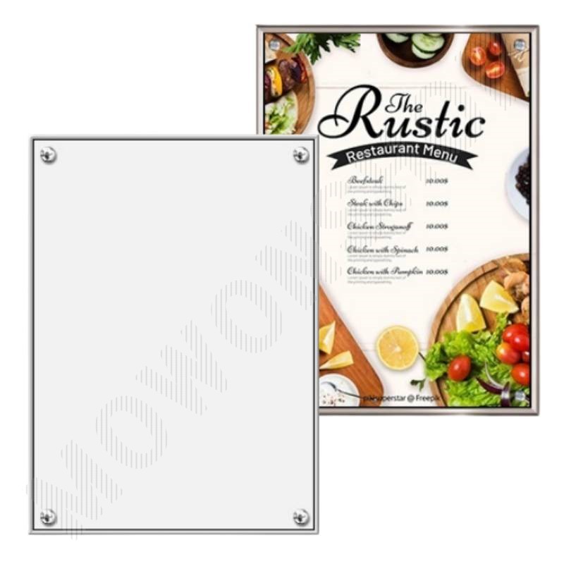 개폐형액자 아크릴 다보 액자 A4 사이즈 자석 사업자등록증