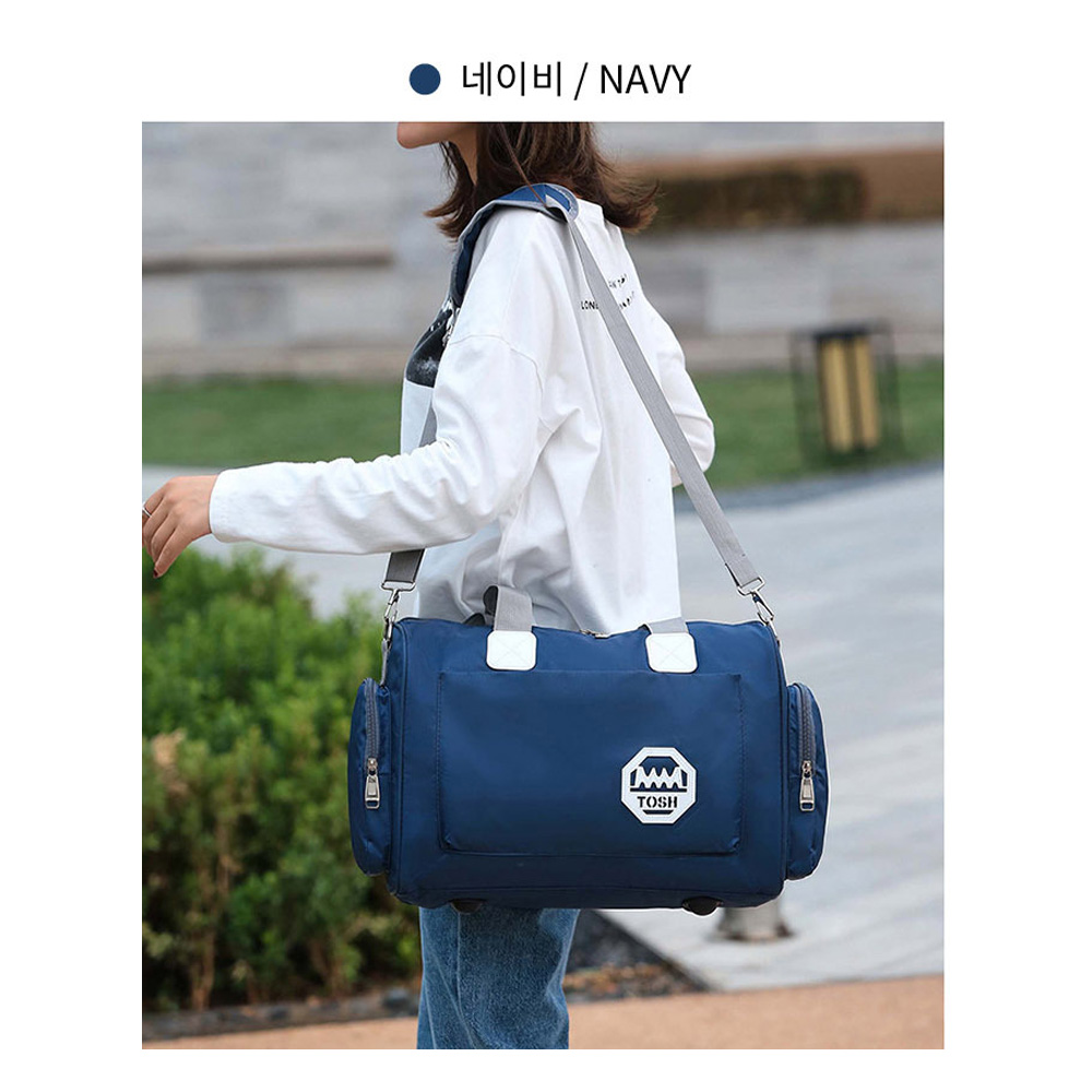 헬스 레져 여행 보스턴백 1박 2일 여행용 트래블 짐가방 피트니스 운동 대형 보스톤 가방 - 상세 이미지 3