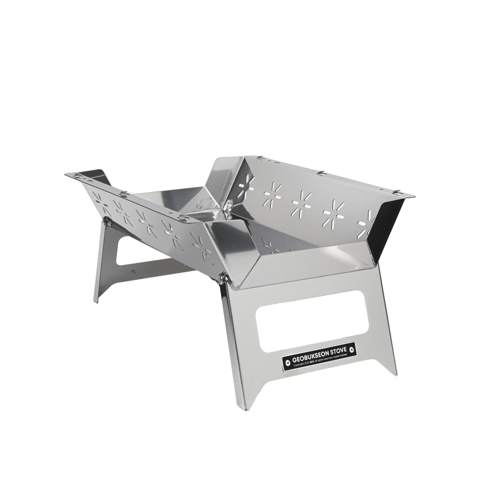 800도씨 캠핑 거북선 화로대 연통 세트 바베큐 그릴 불멍 접이식 화로