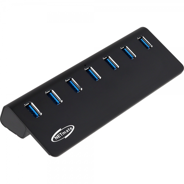 강원전자 넷메이트 USB3.2 7포트 허브 (블랙) NM-UT327B - 상세 이미지 2