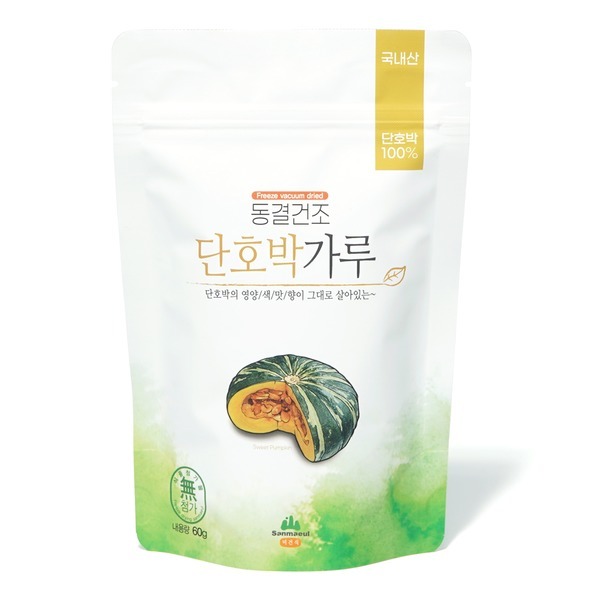 산마을 동결건조 국내산 부추가루, 뽕잎가루, 단호박가루, 보리새싹가루 건강분말 이미지 6