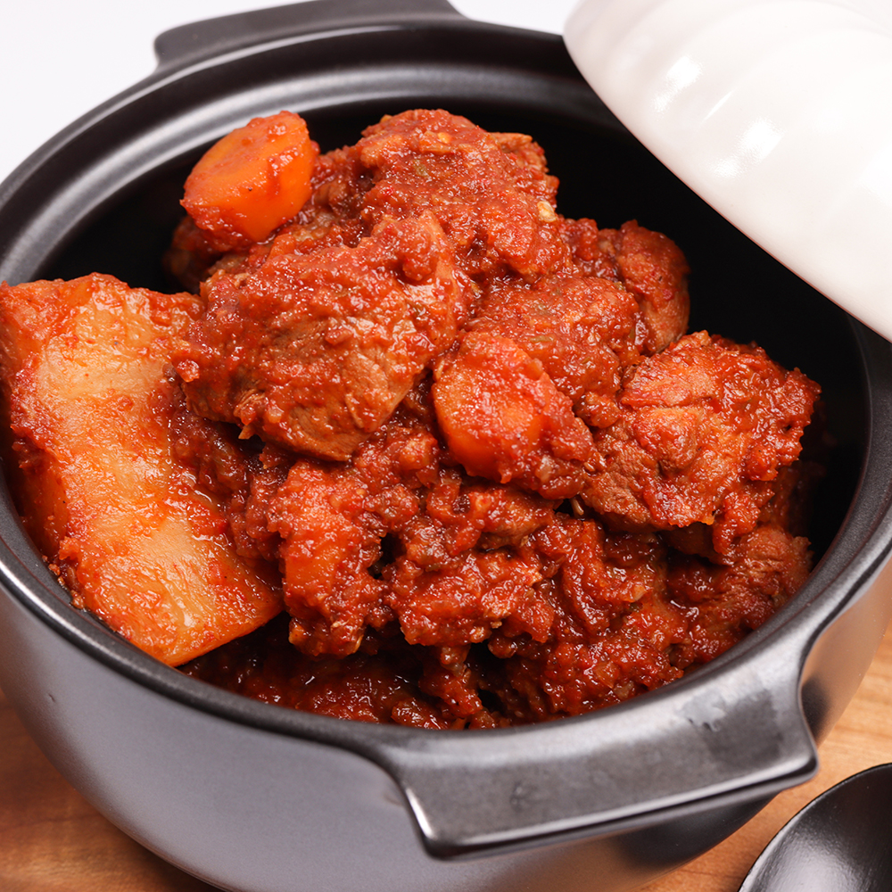 말바우시장 선김치 한돈 순살 아롱사태 갈비찜 800g - 상세 이미지 4