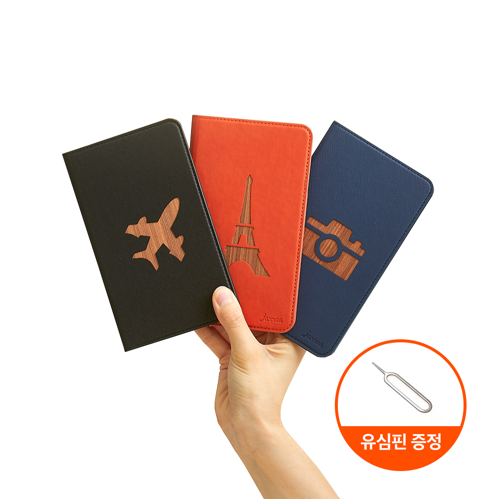 자라 여권케이스 리얼우드 여권지갑 커버 jarraa - 메인 이미지