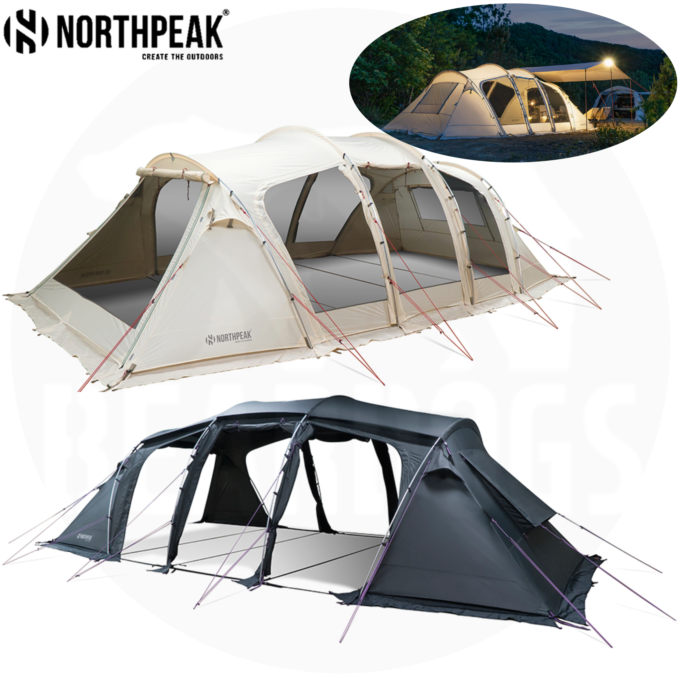 노스피크 아틀란틱 오션 터널 텐트 거실형 신형